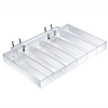 Azar Displays Six Compartment Tray for Pegboard / Slatwall / Counter, PK2 225570